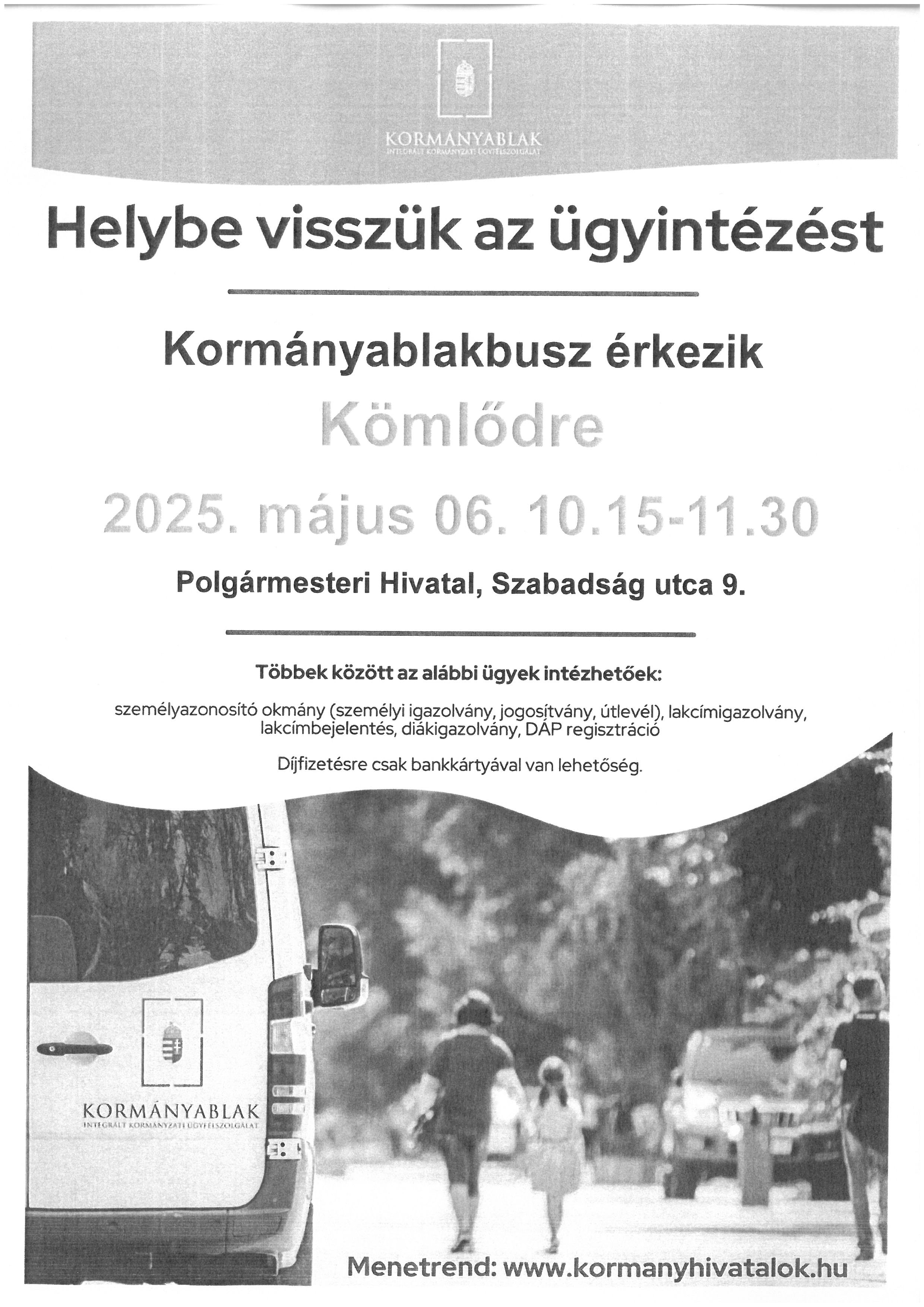 Kab busz plakát május