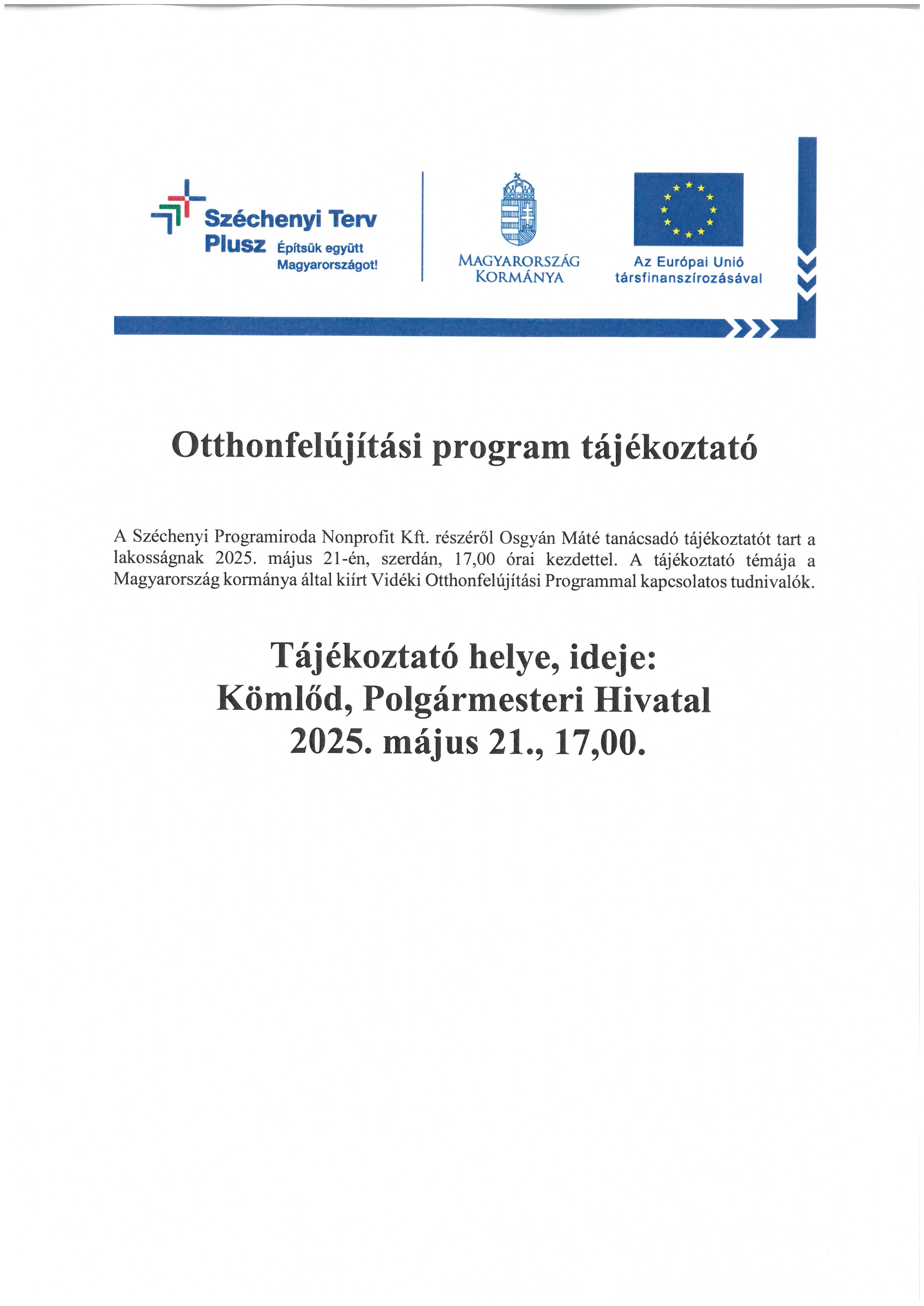tájékoztató