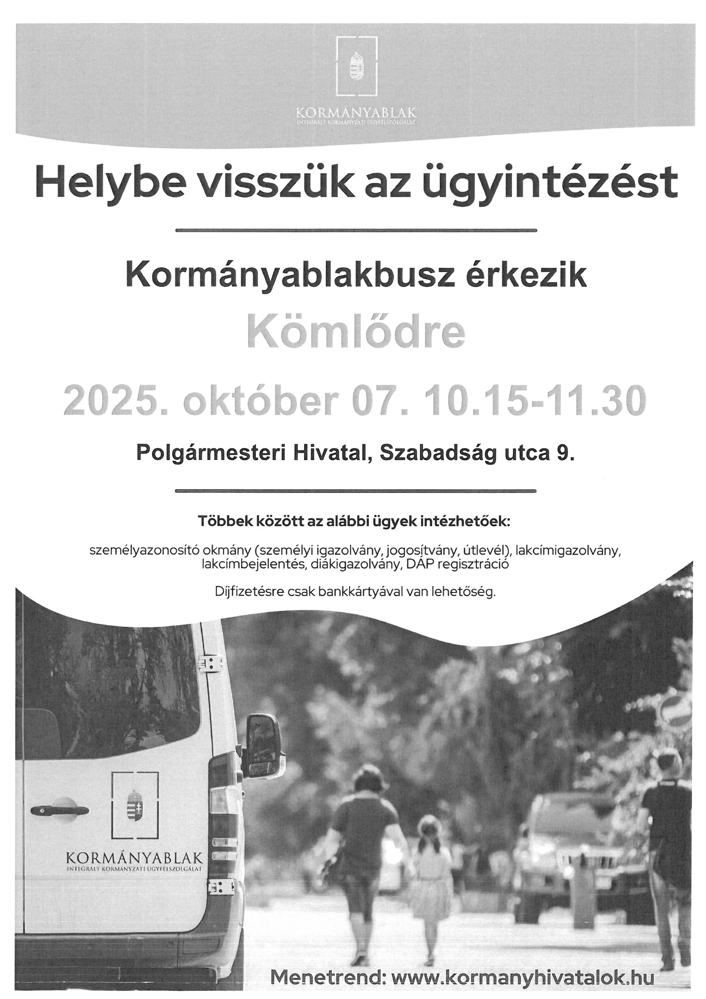 Kab busz plakát október