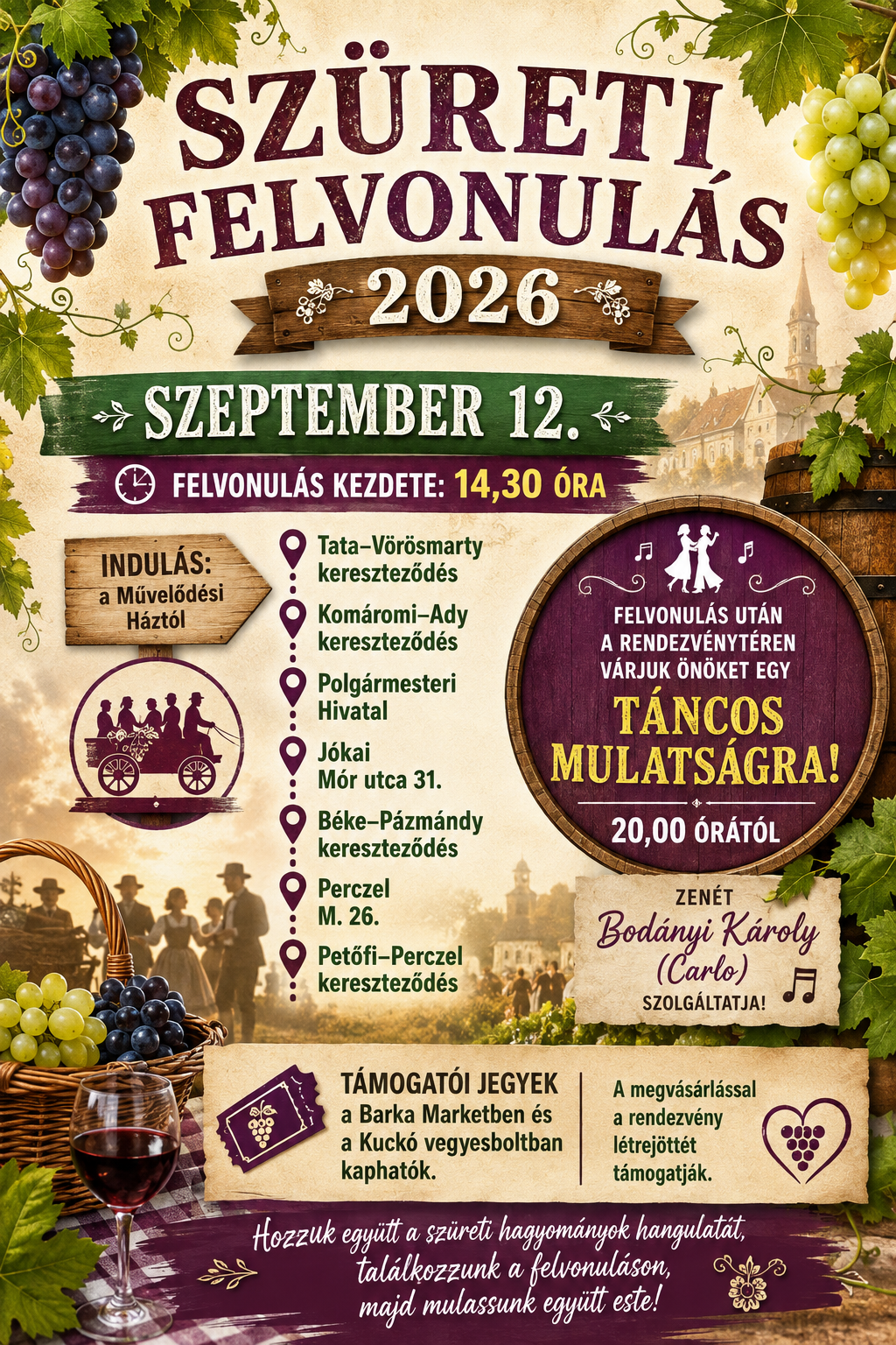 szüreti felvonulás 2026