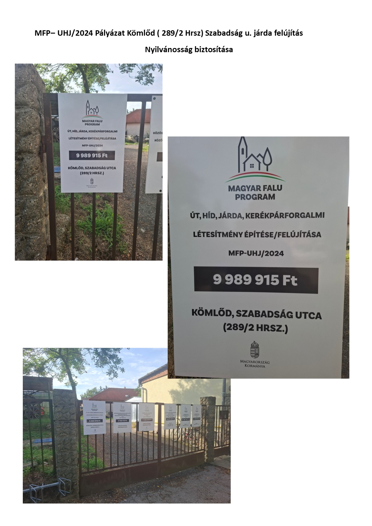 Nyilvánosság biztosítása