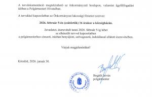 meghívó lakossági fórumra