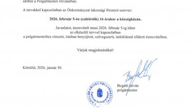 meghívó lakossági fórumra